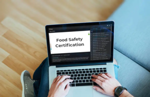 Food Safety Certification Laptop image